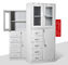 4 gabinetes de fichero de acero de la oficina de cristal de la puerta del oscilación, armario extensible del fichero de la oficina