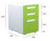 4 cabinetes de archivo de la oficina de los cajones ISO9001 0.4m m a 1.2m m