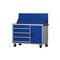 5 gabinetes de herramienta móviles azules del cajón, banco de trabajo móvil ISO9001 con almacenamiento de la herramienta