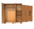 Muebles del guardarropa del dormitorio del ODM ISO14001, gabinete de almacenamiento casero con las puertas