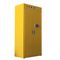Gabinete de almacenamiento químico inflamable de 2 cajones de la puerta 4 para el amarillo de los productos farmacéuticos