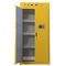 Gabinete de almacenamiento químico inflamable de 2 cajones de la puerta 4 para el amarillo de los productos farmacéuticos