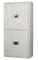 Blanco vertical de la cerradura ISO9001 de las puertas confidenciales elegantes electrónicas del gabinete dos