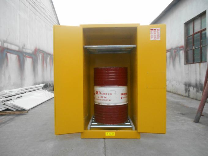 Gabinete de almacenamiento inflamable mecánico incombustible de tambor