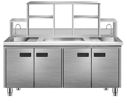 Gabinetes de almacenamiento de acero inoxidables de SUS304 0.4-1.2m m para la cocina comercial