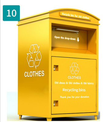 Candado amarillo de la donación que recicla grueso del compartimiento de almacenamiento 2m m