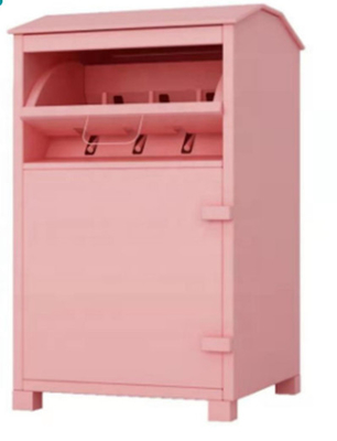 La ropa recicla el metal rosado 1800m m de la donación del compartimiento alto