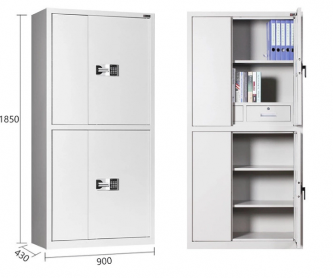 Fábrica electrónica del armario del gabinete de fichero confidencial del metal del vale de contabilidad de la contraseña del almacenamiento de acero grande