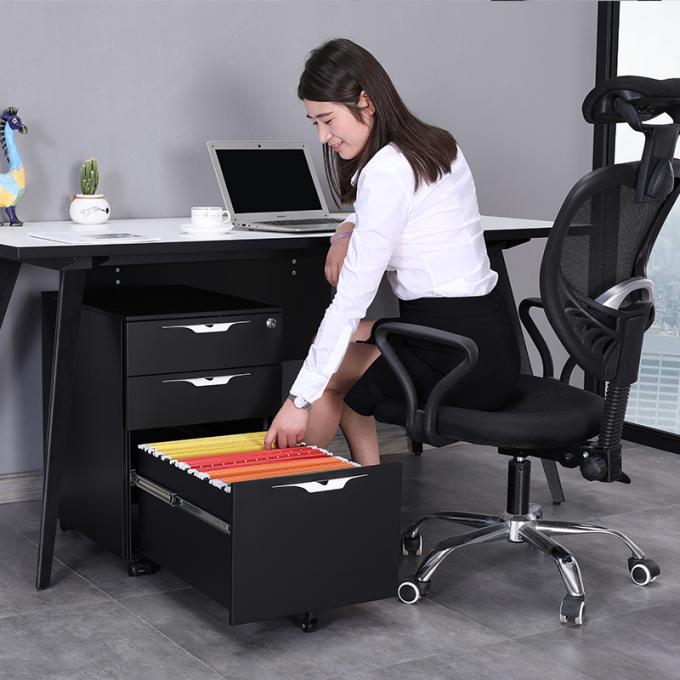 Especificaciones de acero de los muebles de China del gabinete de la venta 3 del cajón de fichero del gabinete de la limadura lateral caliente de la oficina